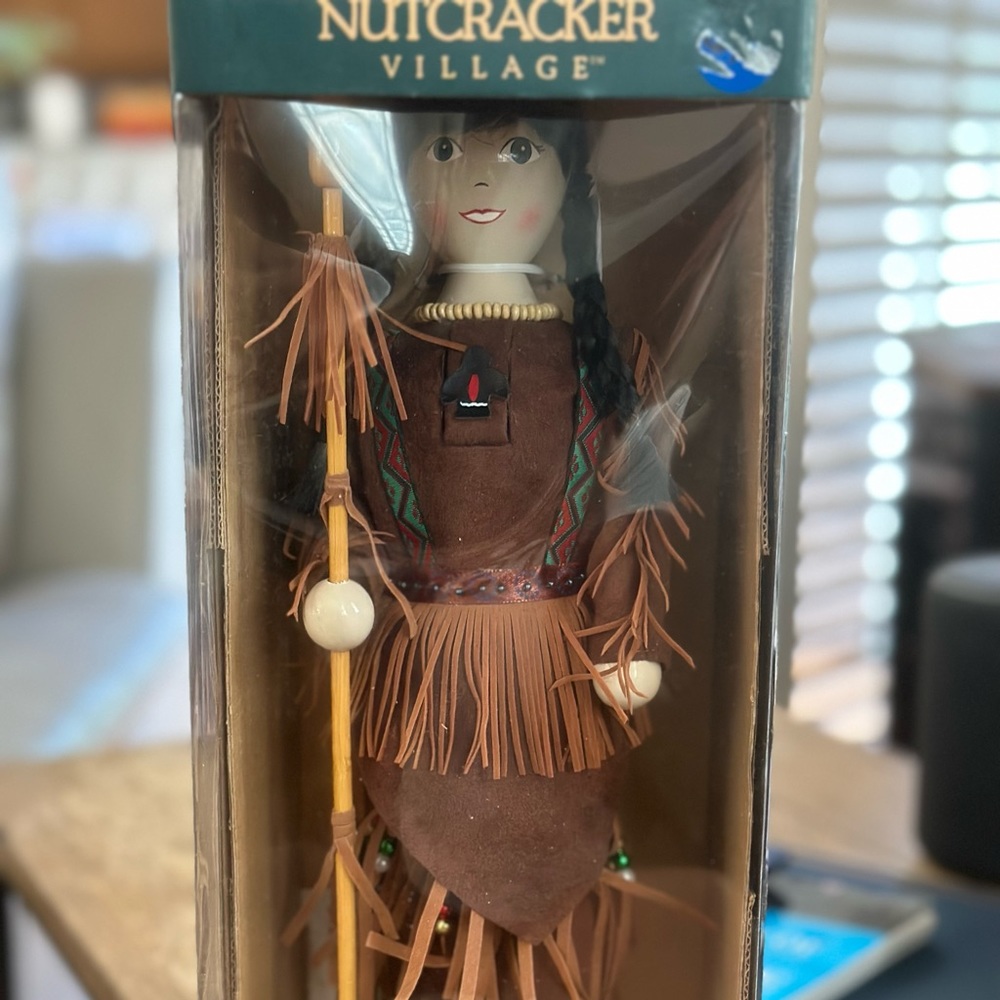 Vintage Nutcracker Village Native American new in box collectible 1999